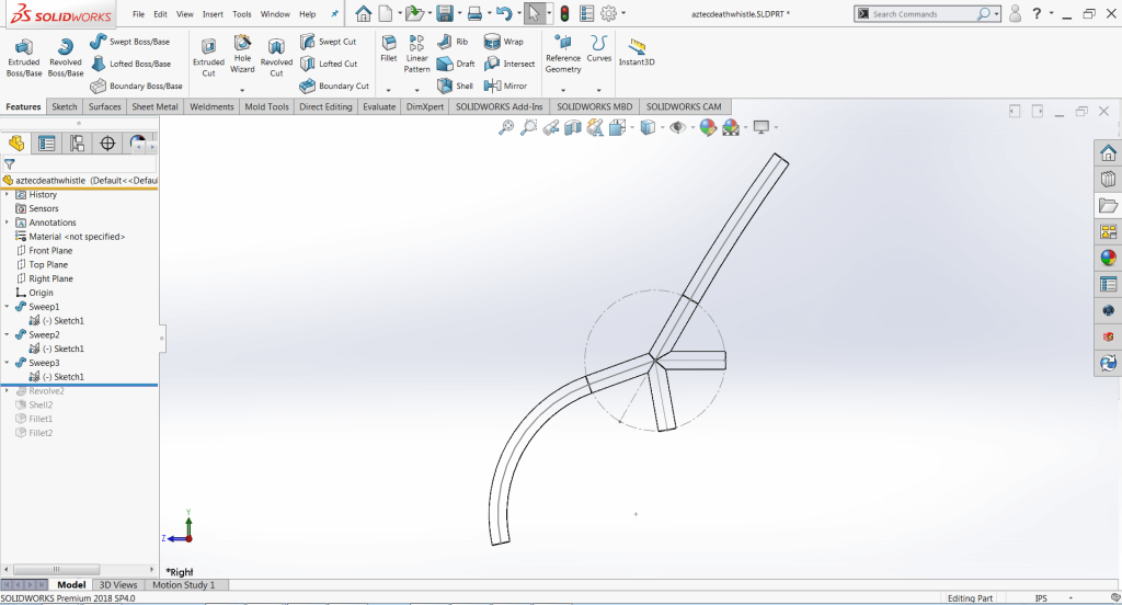 SOLIDWORKS Resonating Chamber Example